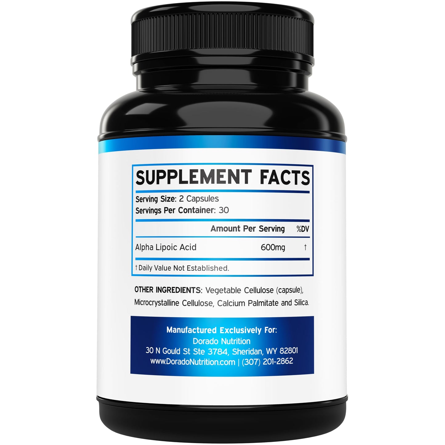 Alpha Lipoic Acid 600mg – 60 Capsules | Potent Antioxidant for Neuropathy & Cardiovascular Health | USA Made