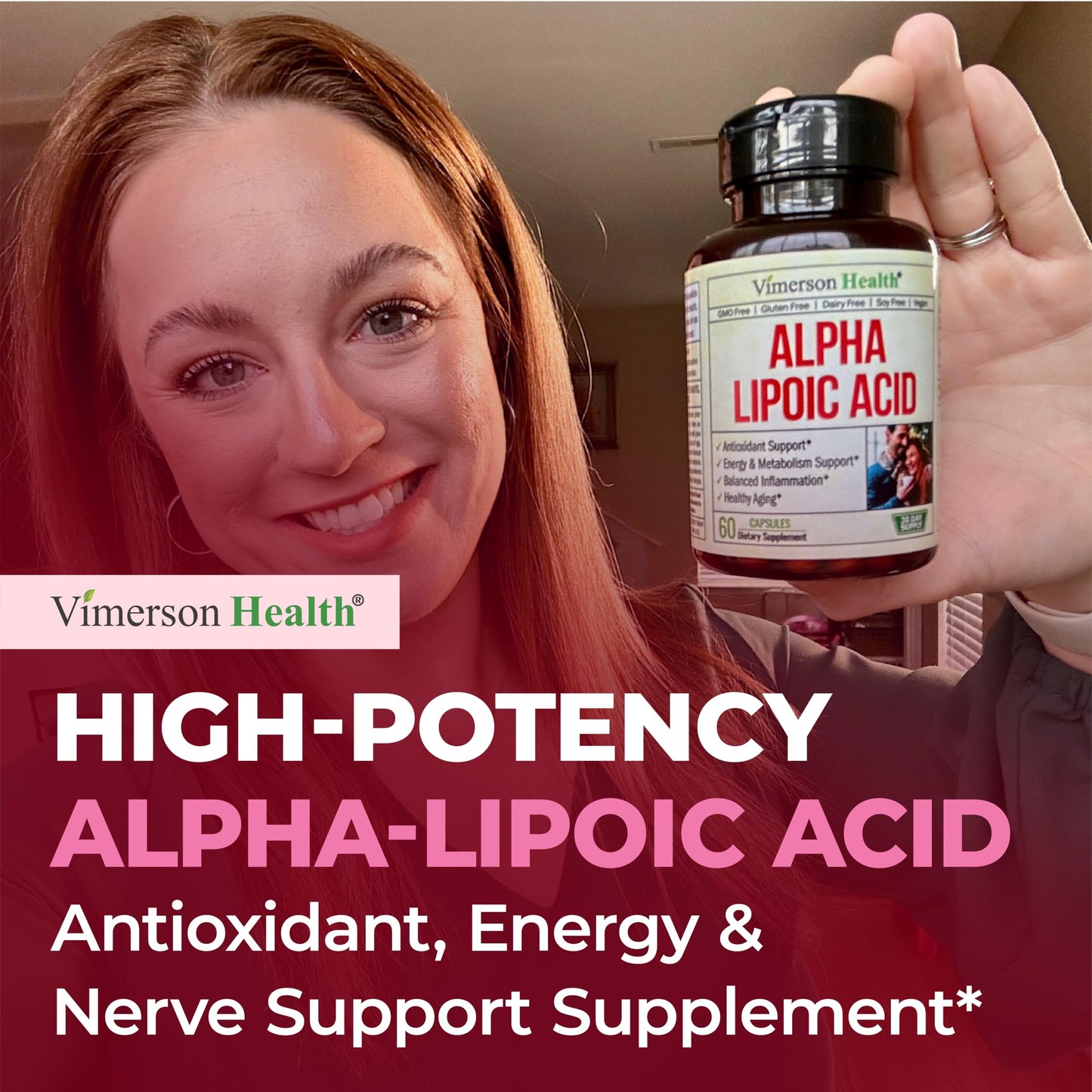 Alpha Lipoic Acid 650mg – High Potency ALA Supplement for Nerve & Brain Health | Vegan & Non-GMO | 60 Capsules