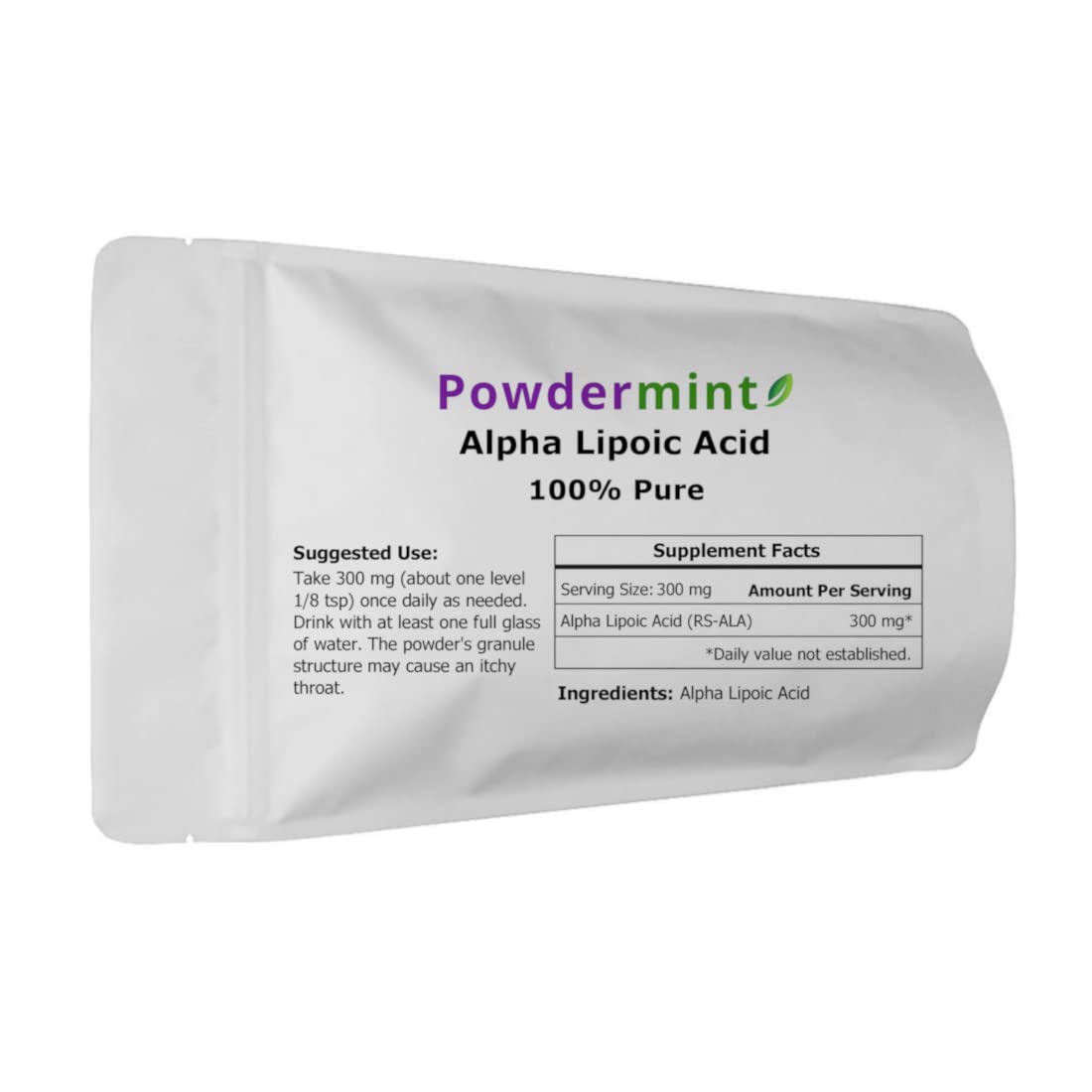 Alpha Lipoic Acid Powder RS-ALA (Pure ALA) – Antioxidant (Scoop Included)
