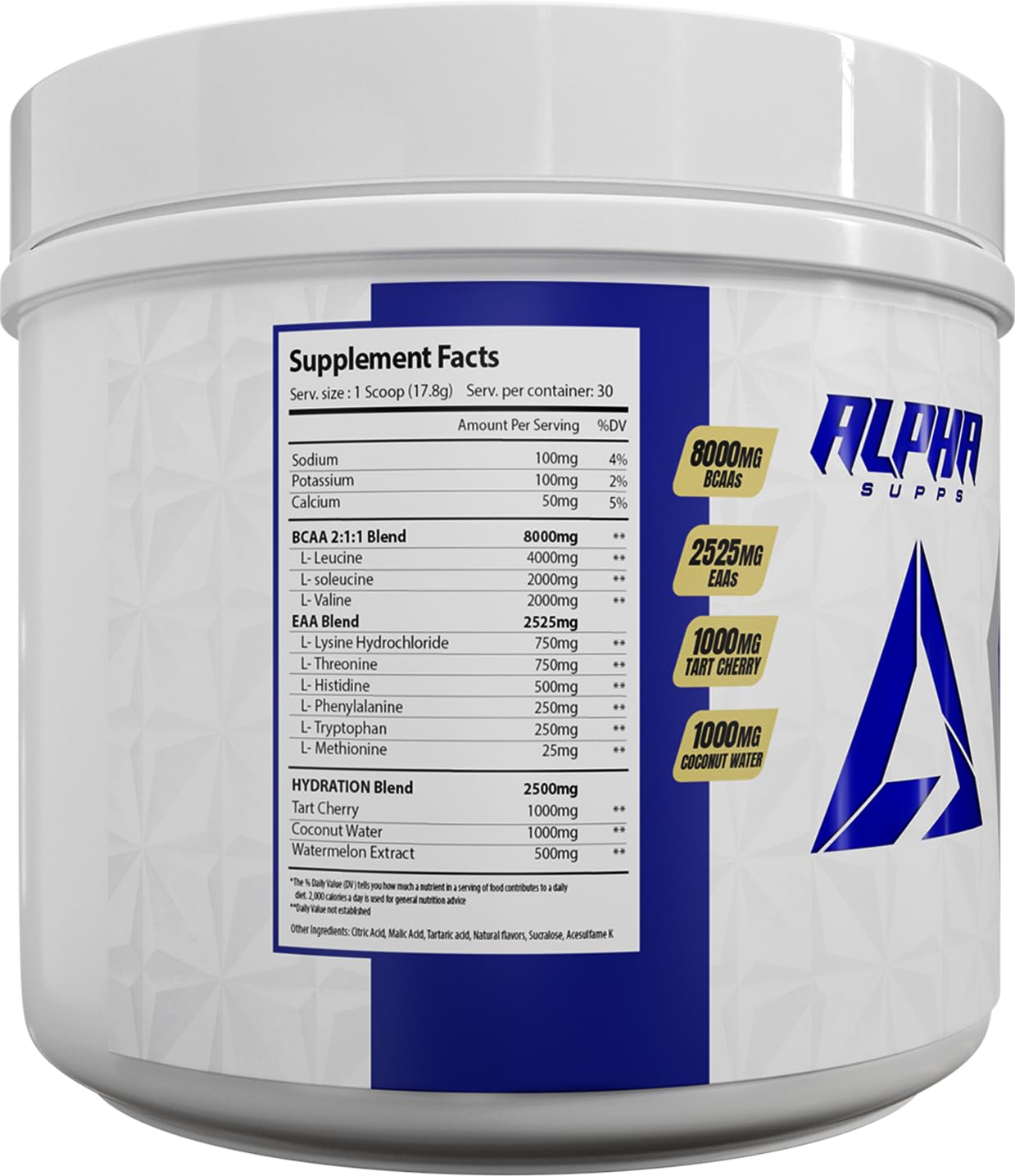 Hydro 9 Aminos EAA + Hydration Powder – Pineapple Mango (30 Servings) | Alpha Supps