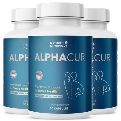 Nature’s NutriWave Alphacur – Natural Magnesium, CoQ10 & Turmeric | Non-GMO, USA-Made