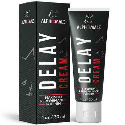 AlphaMale Delay Cream for Men – Numbing Formula for Climax Control & Longer Endurance