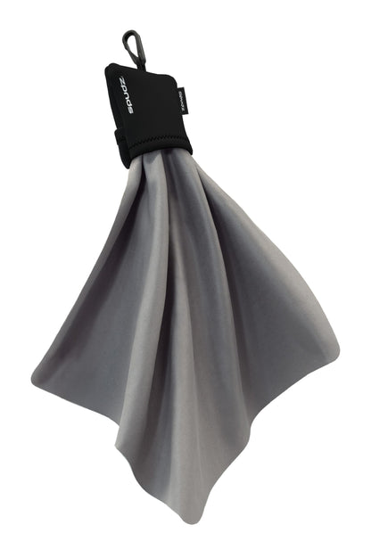 Alpine Innovations SPUDZ Microfiber Cloth Cleaner – Closable Bottom, Black, 10x10