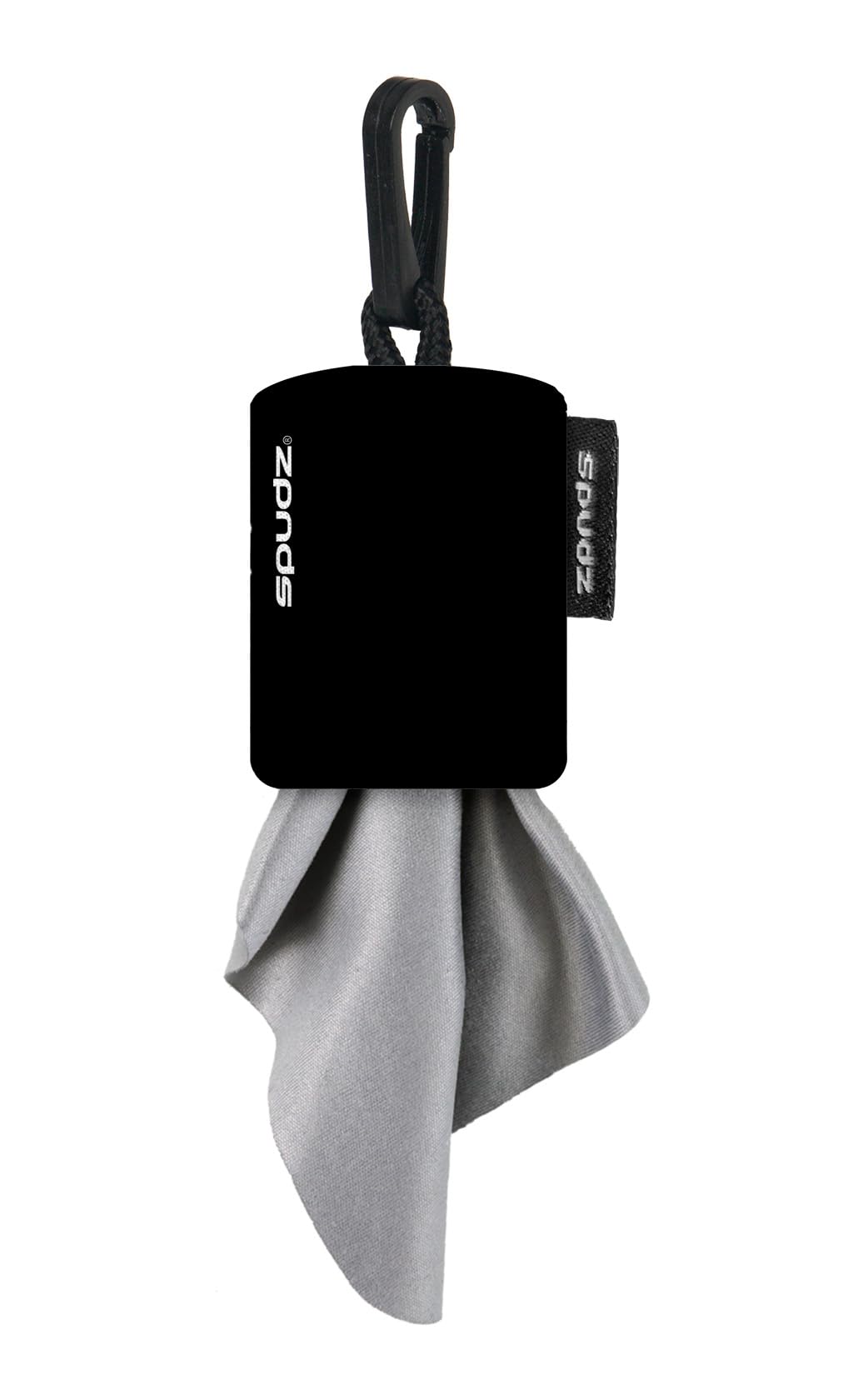 Alpine Innovations SPUDZ 6x6 Black Microfiber Cloth - Closable Bottom Screen Cleaner