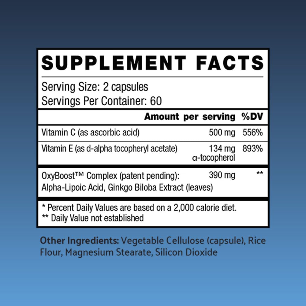 Altitude RX OxyBoost Complex – Altitude Acclimation Formula (60 Servings) | Vitamin C & Alpha Lipoic Acid