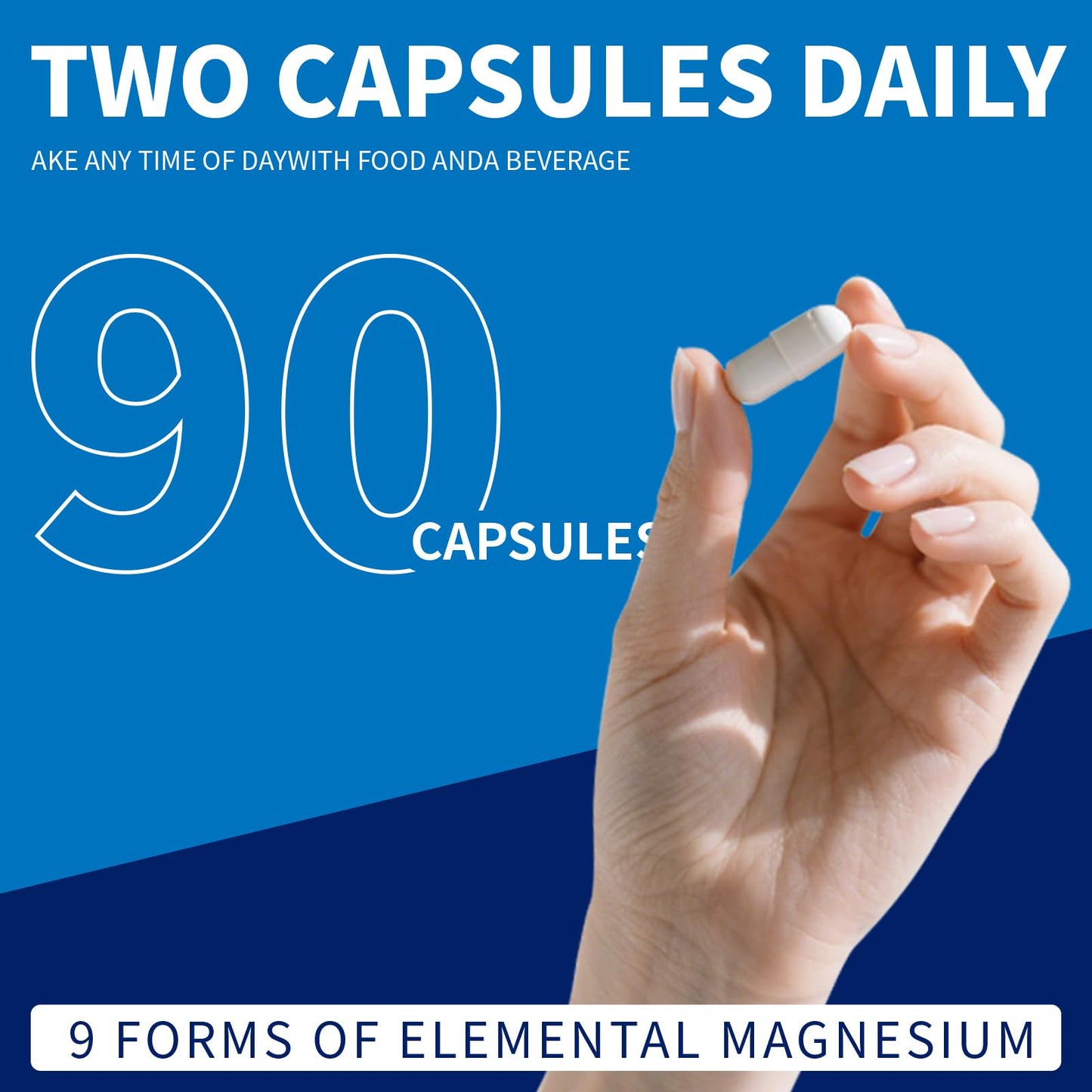 ALVETA Magnesium Complex Supplement - 9 Elemental Magnesium 1000mg | Glycinate, Citrate, Malate, Taurate