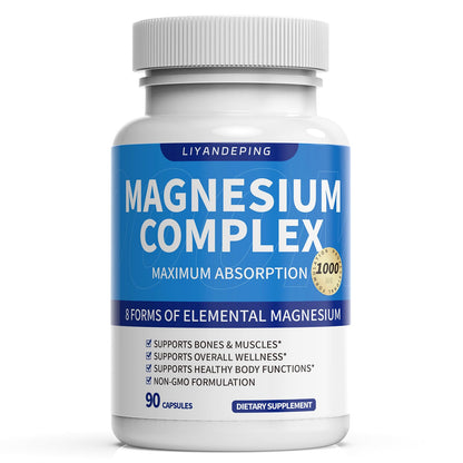 ALVETA Magnesium Complex Supplement - 9 Elemental Magnesium 1000mg | Glycinate, Citrate, Malate, Taurate