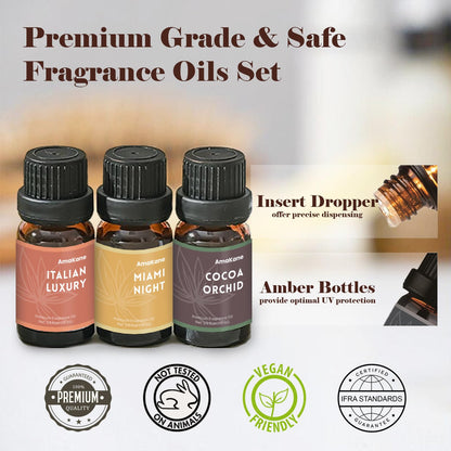 AmaKane Home Fragrance Oils – Diffuser & Candle Scents (6x10ml)