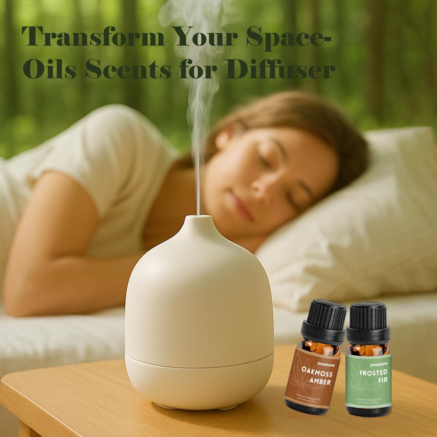 AmaKane Woodland Fragrance Oils - 6x10ml Forest Diffuser & Candle Scents