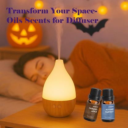 AmaKane Halloween Fragrance Oil Set – 6x10ml Fall Diffuser & Candle Scents