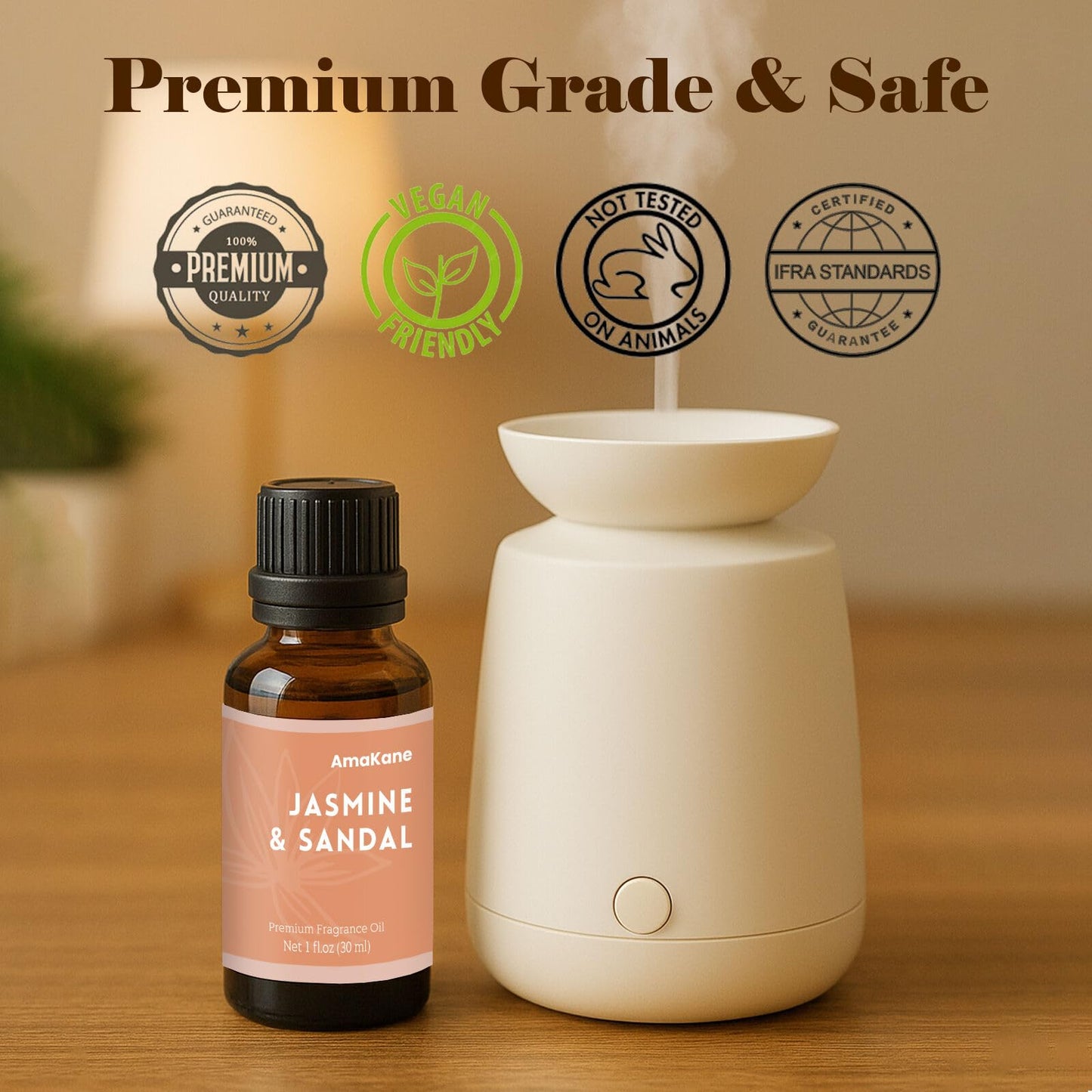 AmaKane Jasmine & Sandal Hotel Fragrance Oil 30ml – Shangri-La Inspired