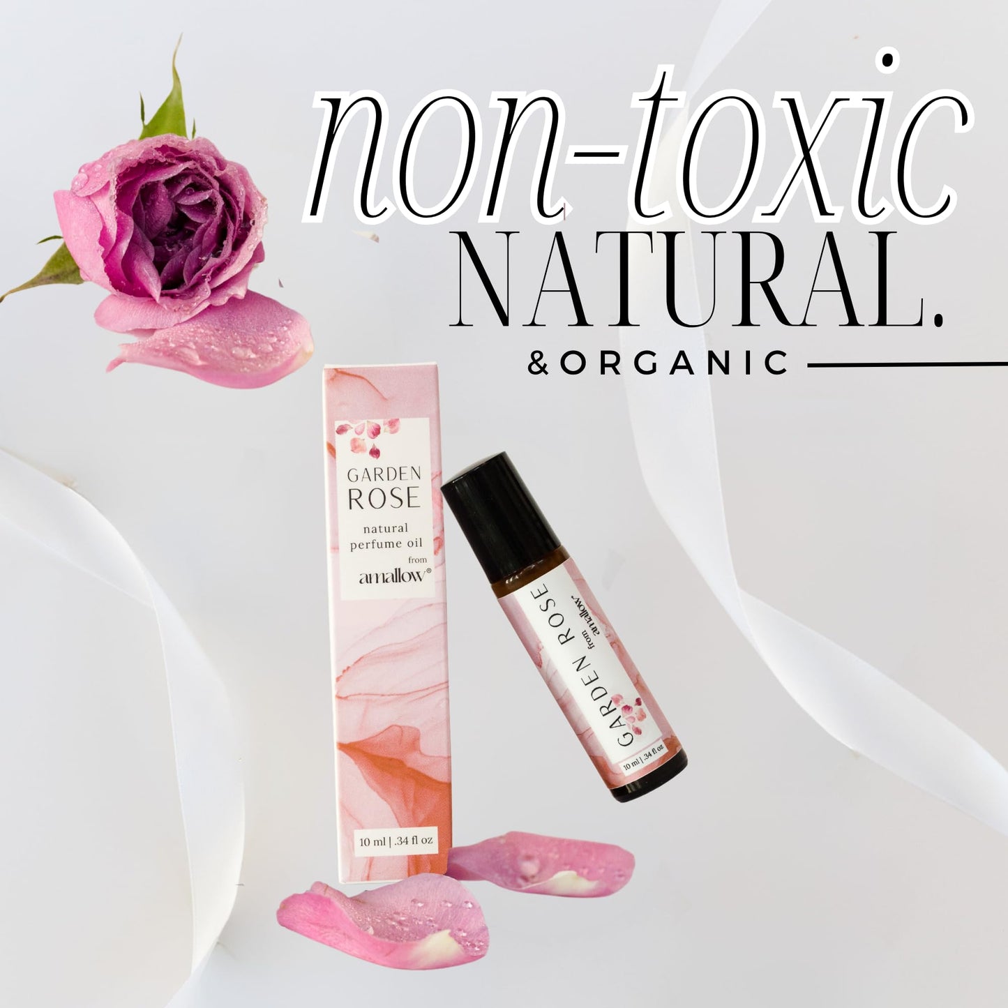 Amallow All Natural Non-Toxic Perfume Roller – Garden Rose