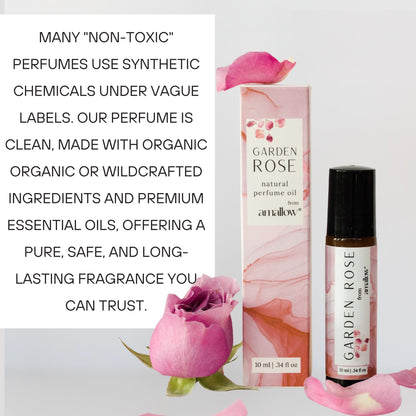 Amallow All Natural Non-Toxic Perfume Roller – Garden Rose