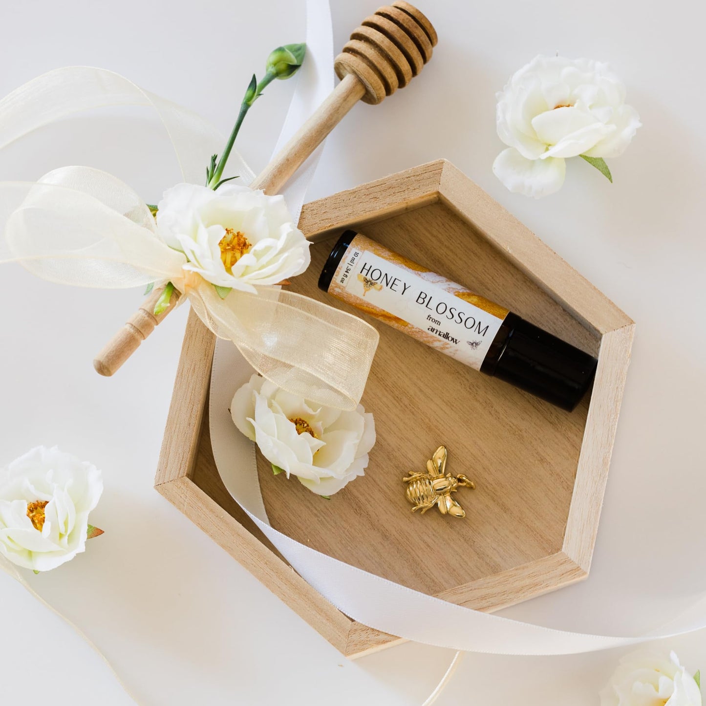 Amallow Non-Toxic Perfume Roller | Pure Essential Oils | Honey Blossom