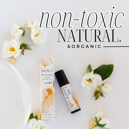 Amallow Non-Toxic Perfume Roller | Pure Essential Oils | Honey Blossom
