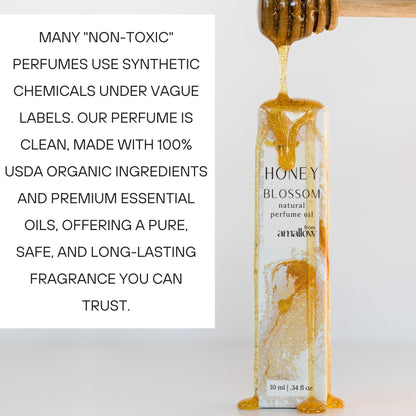 Amallow Non-Toxic Perfume Roller | Pure Essential Oils | Honey Blossom