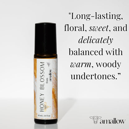 Amallow Non-Toxic Perfume Roller | Pure Essential Oils | Honey Blossom