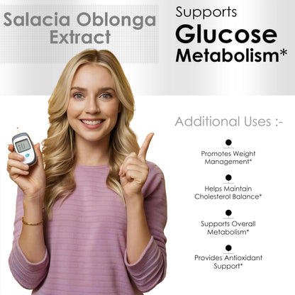 AMALTH Salacia Oblonga Extract - 90 Veg Capsules | Ayurvedic Herbal Supplement