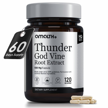 AMALTH Thunder God Vine Root Capsules – Tripterygium Wilfordii Extract, 120 Capsules