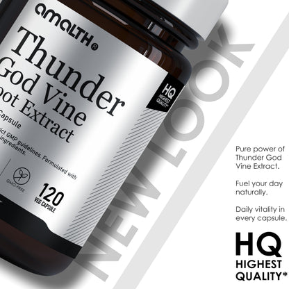 AMALTH Thunder God Vine Root Capsules – Tripterygium Wilfordii Extract, 120 Capsules