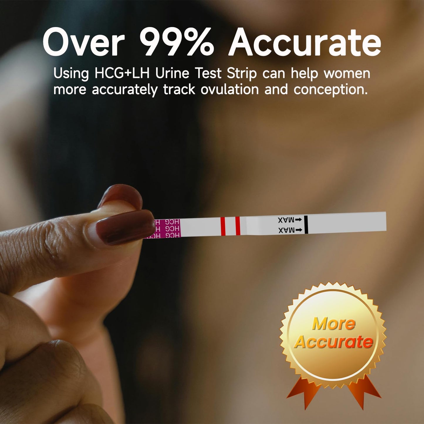 Amazewell Ovulation & Pregnancy Test Strips Kit - 30 LH + 10 HCG