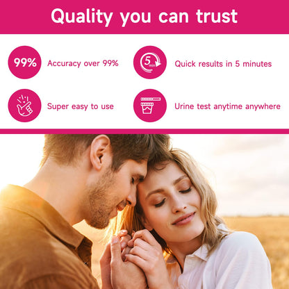 Ovulation & Pregnancy Test Strips Kit by Amazewell – 40 Strips (LH & HCG)