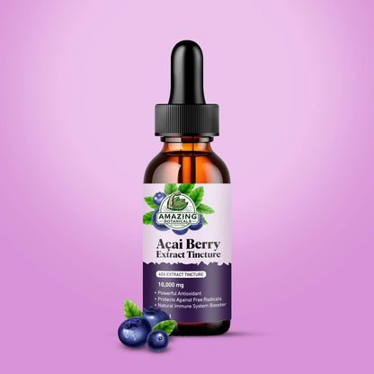 Amazing Botanicals Acai Berry Tincture 10,000 mg – 30ml | Premium Antioxidant Supplement