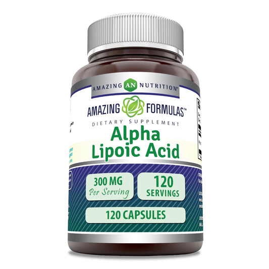 Amazing Formulas Alpha Lipoic Acid 300 mg Capsules – 120 Count, Non-GMO, Gluten Free, Made in USA BritishVita | Premium UK Vitamins & Wellness Supplements