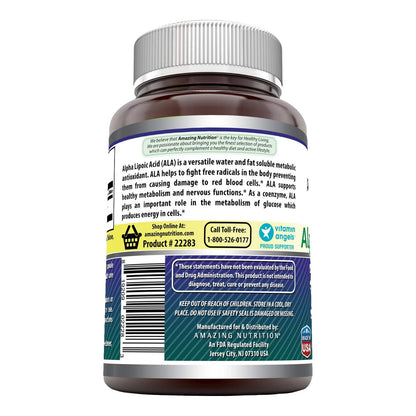 Amazing Formulas Alpha Lipoic Acid | 600 Mg Per Serving Supplement | Capsules | Non-GMO | Gluten Free | Made in USA (240 Count)