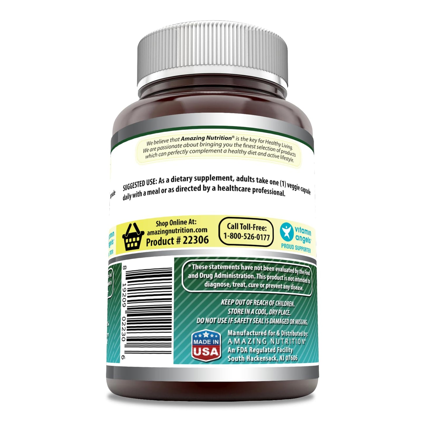 Amazing Formulas Biotin 15000 mcg – Supports Healthy Hair, Skin & Nails | 200 Capsules (Pack of 2)
