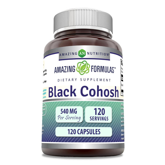 Amazing Formulas Black Cohosh Supplement – 540 Mg per Serving, 120 Count, Non-GMO, Gluten-Free, Made in USA BritishVita | Premium UK Vitamins & Wellness Supplements