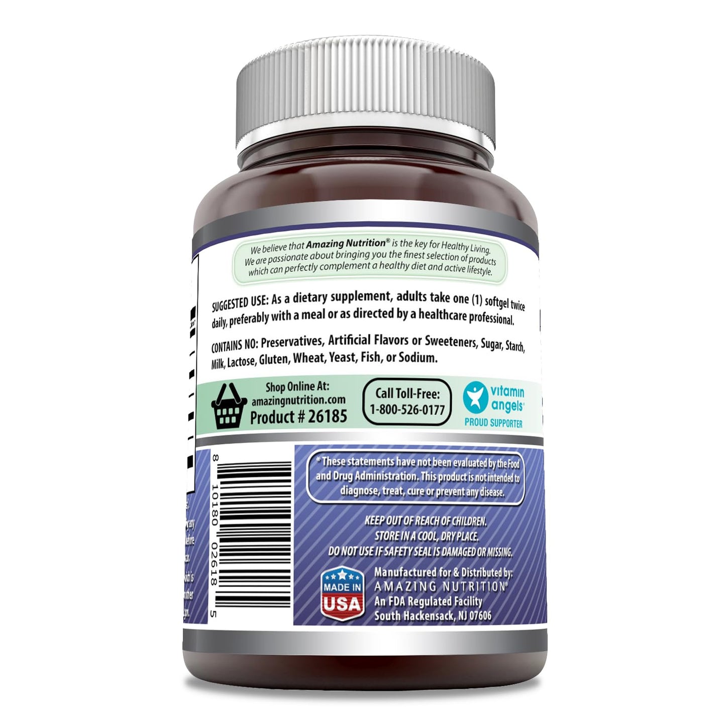 Amazing Formulas Borage Oil Supplement - 2000 mg per Serving | 2-Pack (90 Count) Softgels | Non-GMO, Gluten-Free | Made in USA