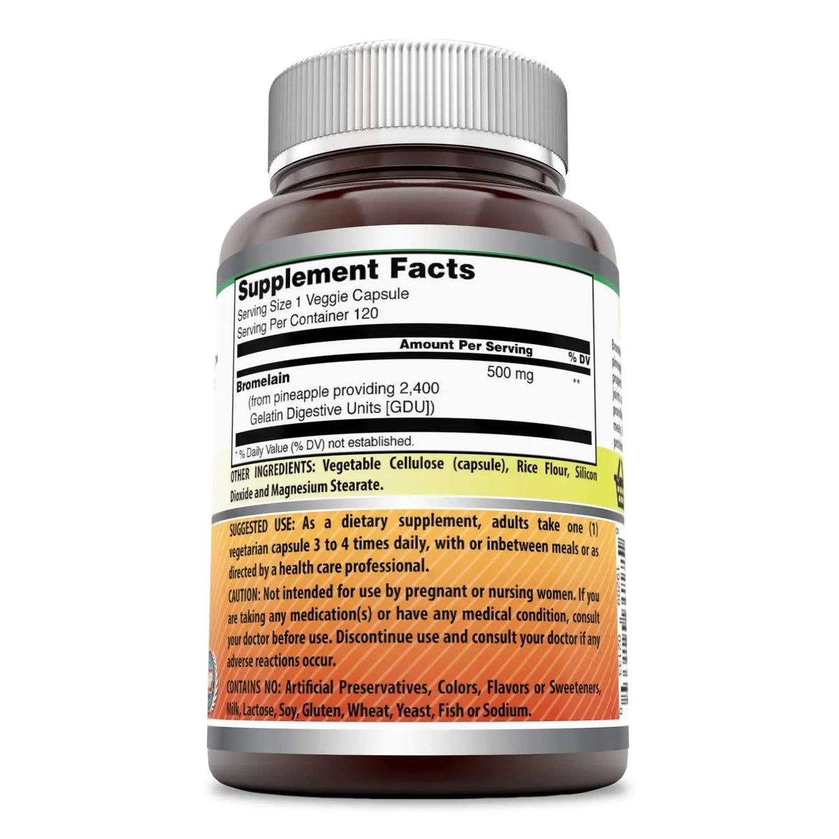 Amazing Formulas Bromelain Supplement – 500 mg (2400 GDU) – 3 Pack, 120 Veggie Capsules – Non-GMO, Gluten Free, Made in USA BritishVita | Premium UK Vitamins & Wellness Supplements