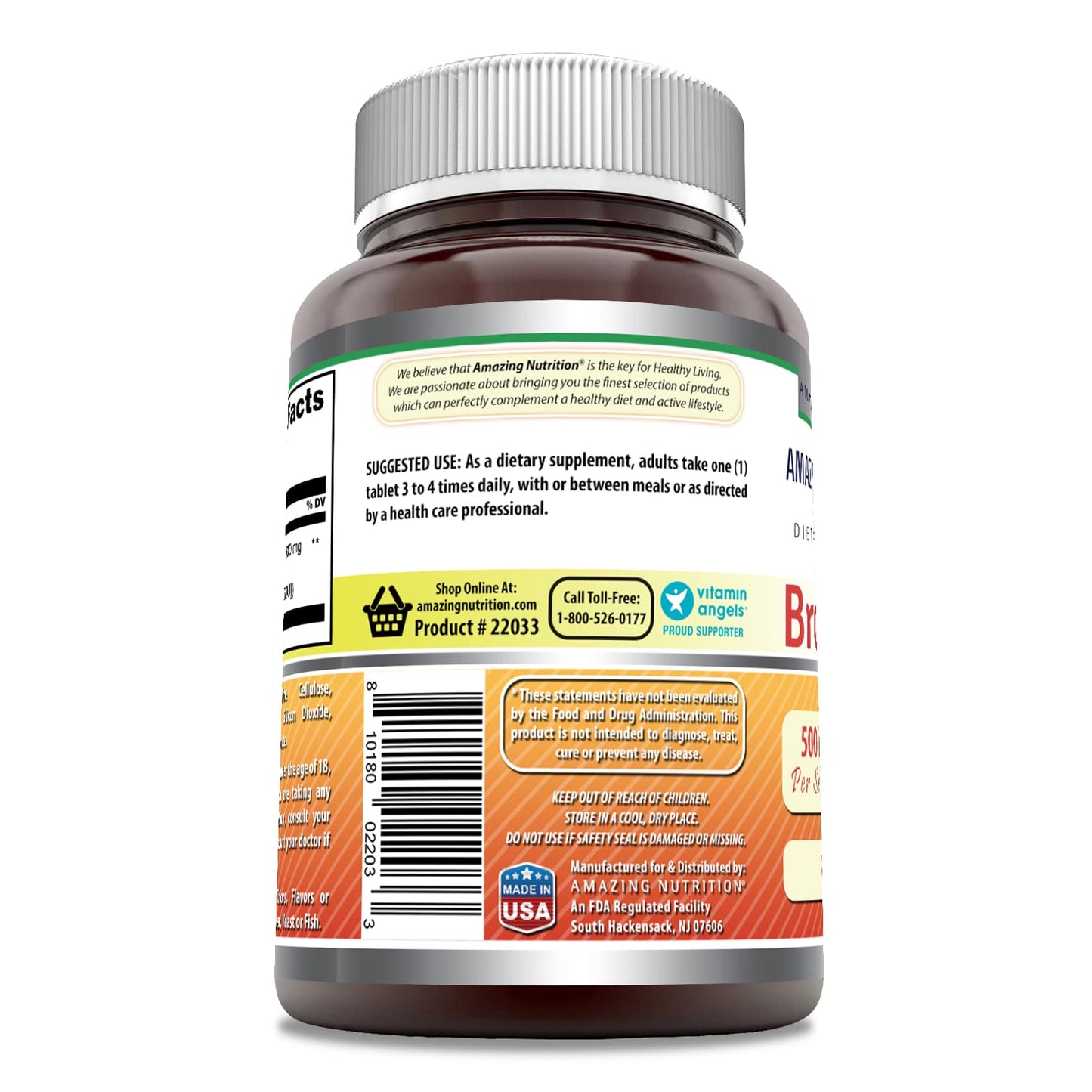 Amazing Formulas Bromelain 500 mg | 120 Count Pack of 3 | Non-GMO, Gluten-Free | Made in USA