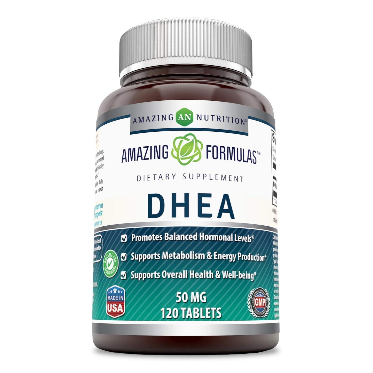 Amazing Formulas DHEA 100 Mg – 120 Tablets | Non-GMO, Gluten-Free, Made in USA