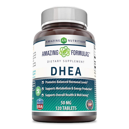 Amazing Formulas DHEA 100 Mg – 120 Tablets | Non-GMO, Gluten-Free, Made in USA