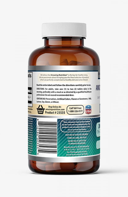 Amazing Formulas DHEA 200 mg - 120 Tablets - Pack of 2 | Non-GMO, Gluten-Free
