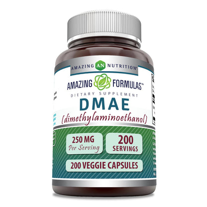 Amazing Formulas DMAE Supplement – 250 mg, Veggie Capsules | Non-GMO, Gluten-Free
