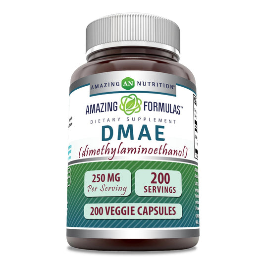 Amazing Formulas DMAE Supplement – 250 mg, Veggie Capsules | Non-GMO, Gluten-Free BritishVita | Premium UK Vitamins & Wellness Supplements