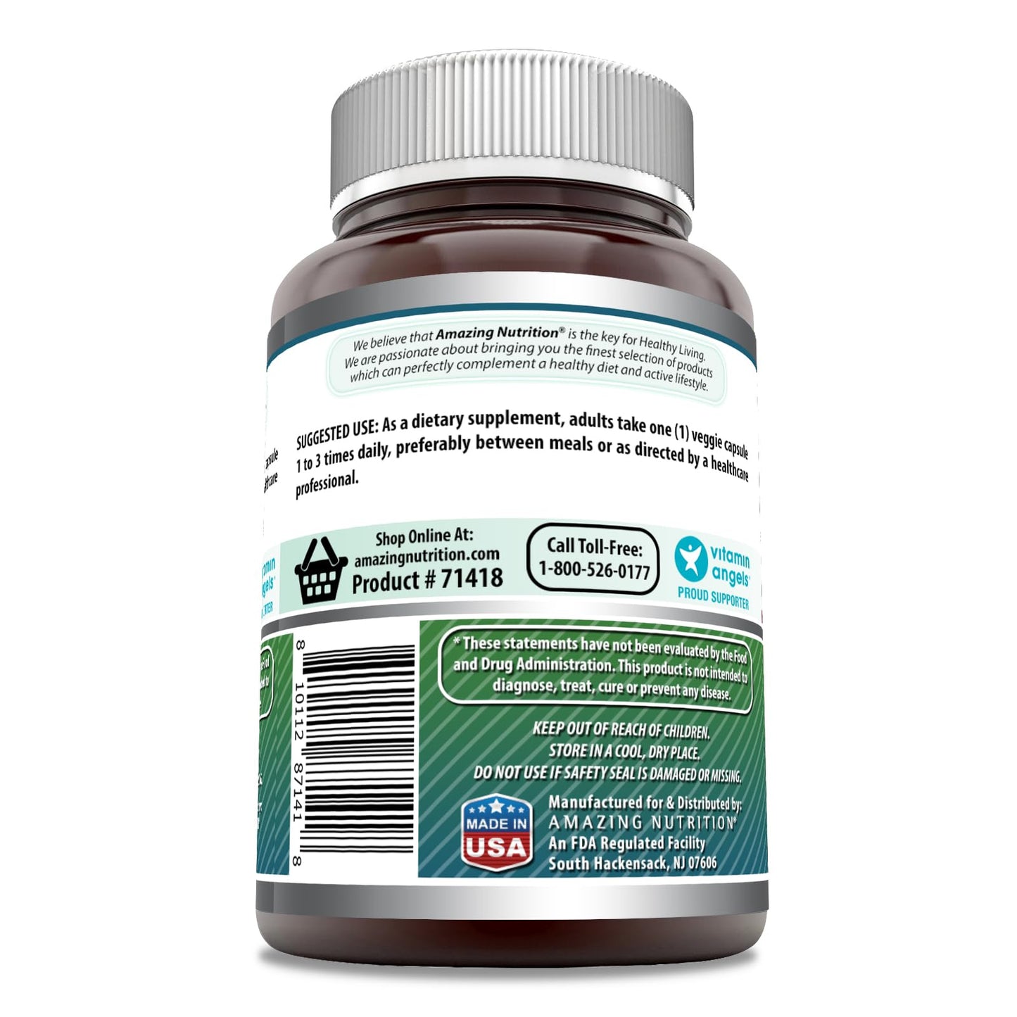 Amazing Formulas DMAE Supplement – 250 mg, Veggie Capsules | Non-GMO, Gluten-Free