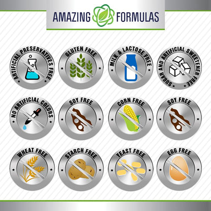 Amazing Formulas Folic Acid 5000 mcg per Serving | 120 Count | Non-GMO, Gluten-Free | Made in USA