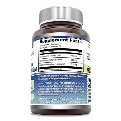 Amazing Formulas Glucosamine Chondroitin MSM 1850 mg - Non-GMO, Gluten Free - Made in USA