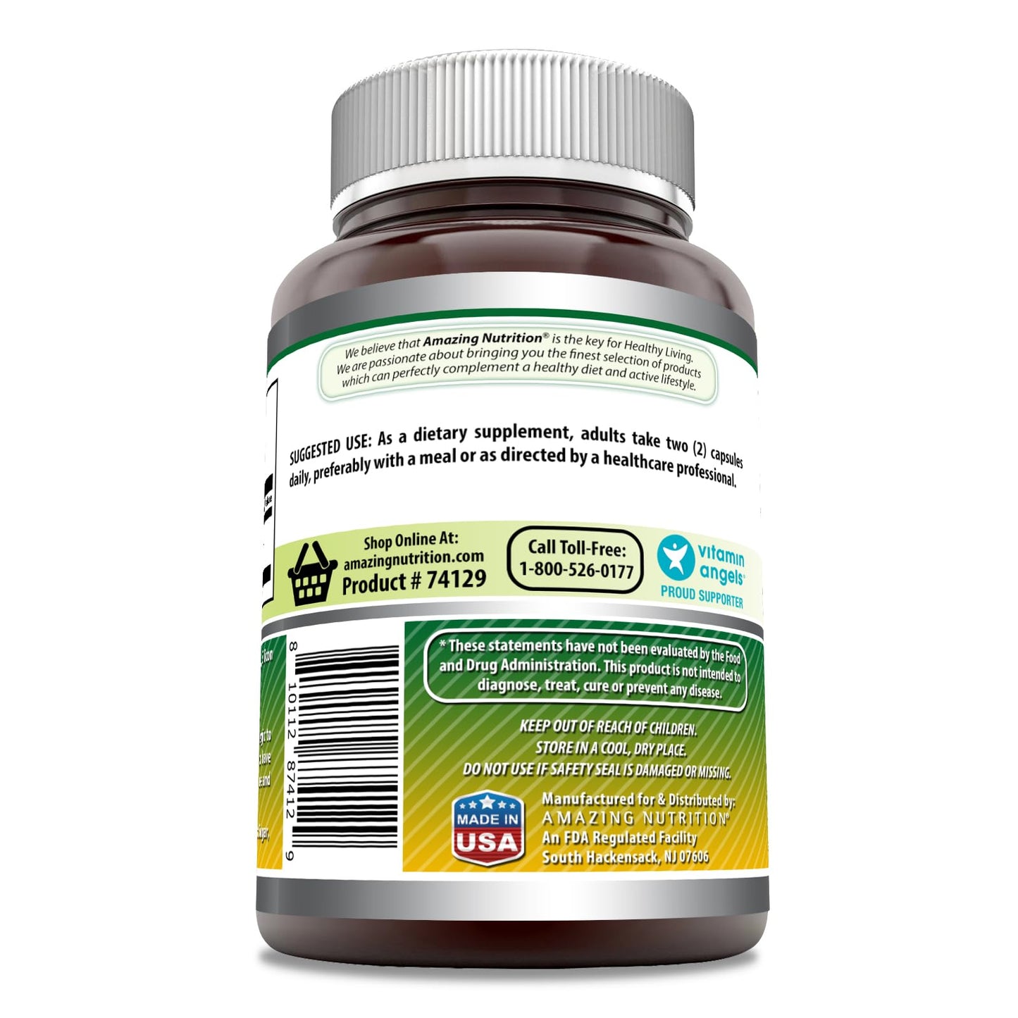 Amazing Formulas Glucosamine Sulfate 1500 mg - 240 Count Capsules | Non-GMO, Gluten Free, Made in USA