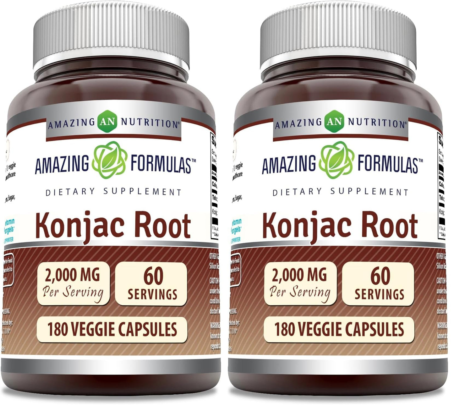 Amazing Formulas Konjac Root Supplement – 2000 mg per Serving (2 Pack)