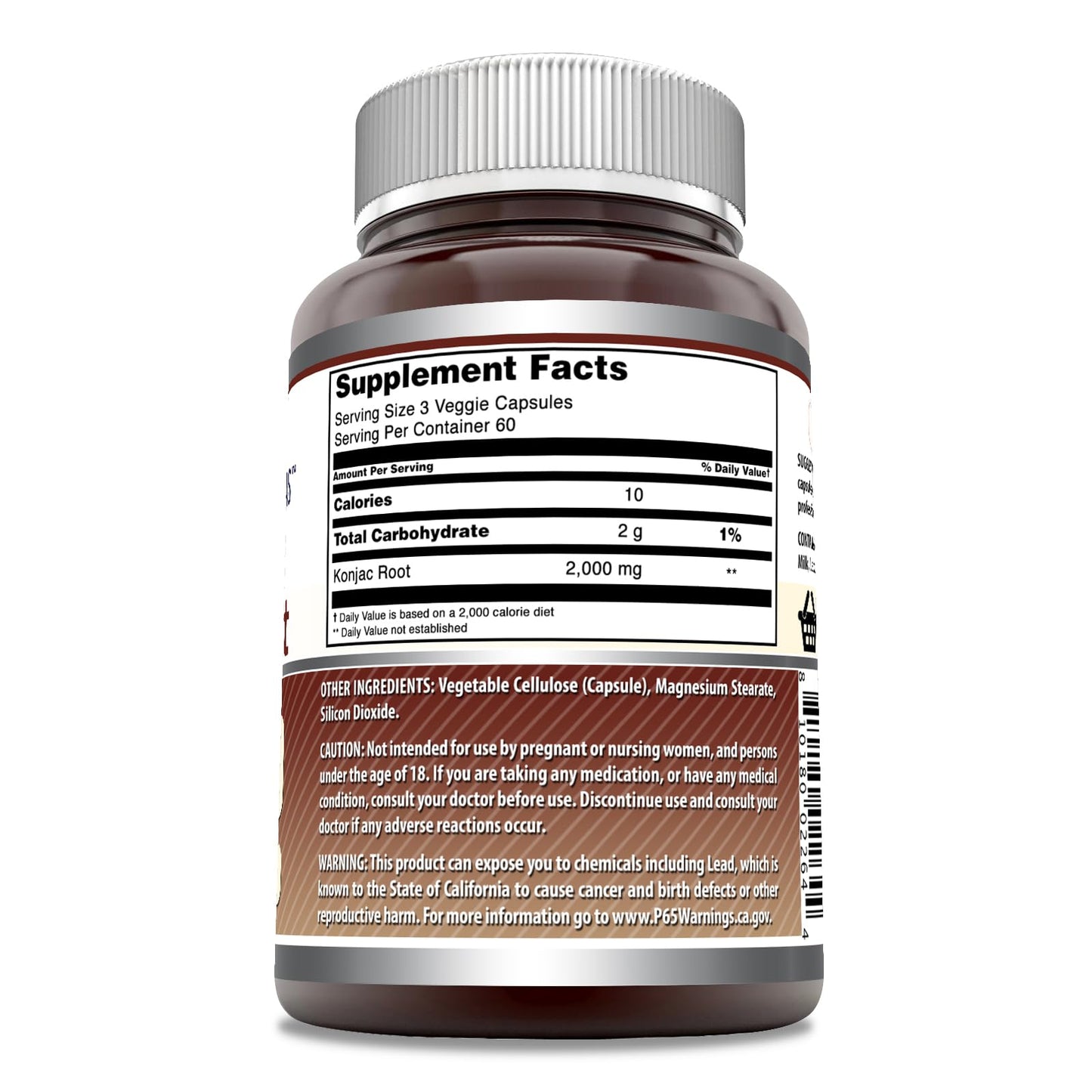 Amazing Formulas Konjac Root Supplement – 2000 mg per Serving (2 Pack)