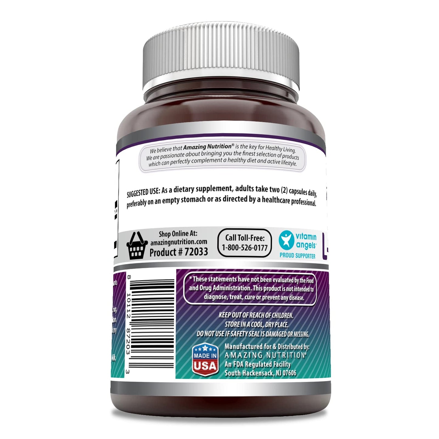 Amazing Formulas L-Methionine 1000 mg - 100 Capsules (Pack of 2) | Non-GMO, Gluten-Free, Made in USA