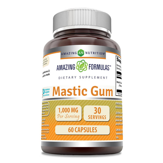Amazing Formulas Mastic Gum 1000 mg – 60 Count Capsules – Non-GMO, Gluten Free, Made in USA BritishVita | Premium UK Vitamins & Wellness Supplements