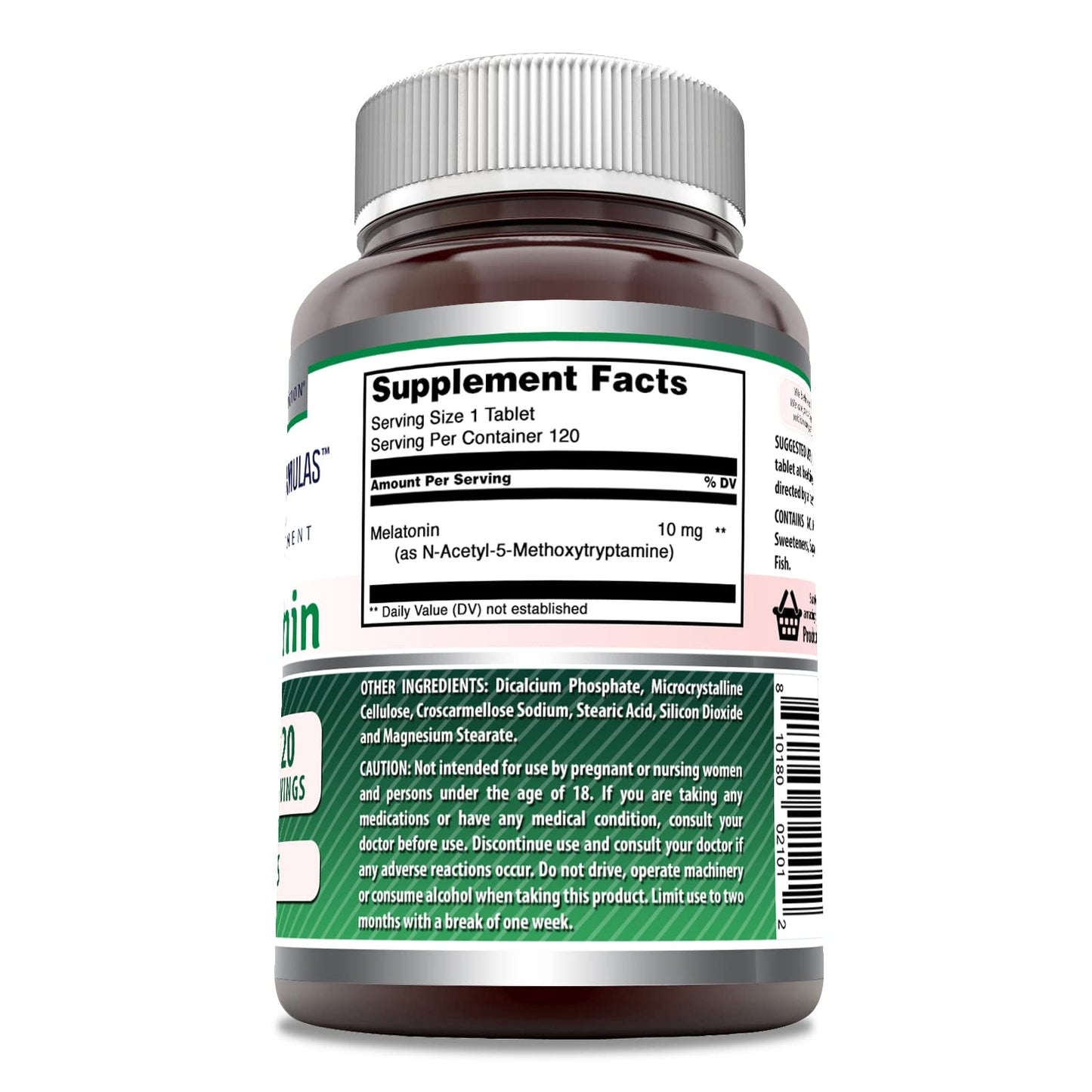Amazing Formulas Melatonin 10 mg Supplement – 120 Count, Non-GMO, Gluten-Free, Made in USA