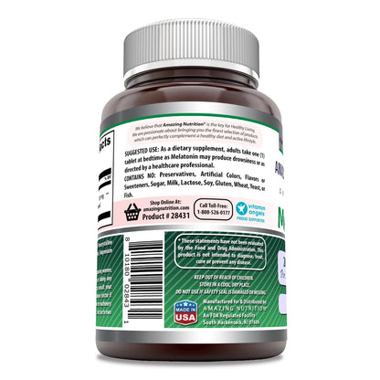 Amazing Formulas Melatonin Supplement - 20 mg per Serving | Non-GMO, Gluten-Free | Made in USA | 60 Count