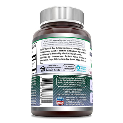 Melatonin Fast Dissolving Supplement 60 mg – Mixed Berry | 60 Tablets | Non-GMO, Gluten Free | Made in USA (Pack of 2) | Amazing Formulas